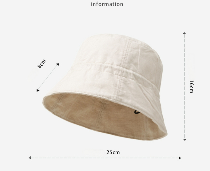 Reversible Bucket Hat - Casual Versatile Sun Hat - AOA Fashion Accessories