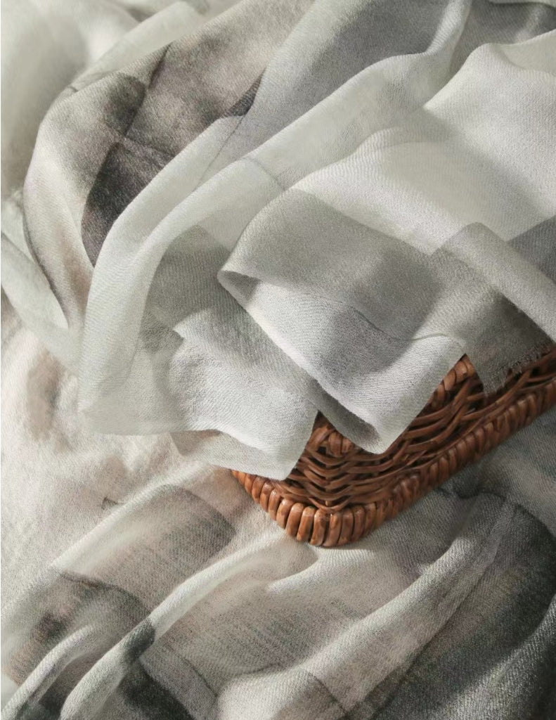 200 count water-soluble wool scarf. - AOA Fashion Accessories