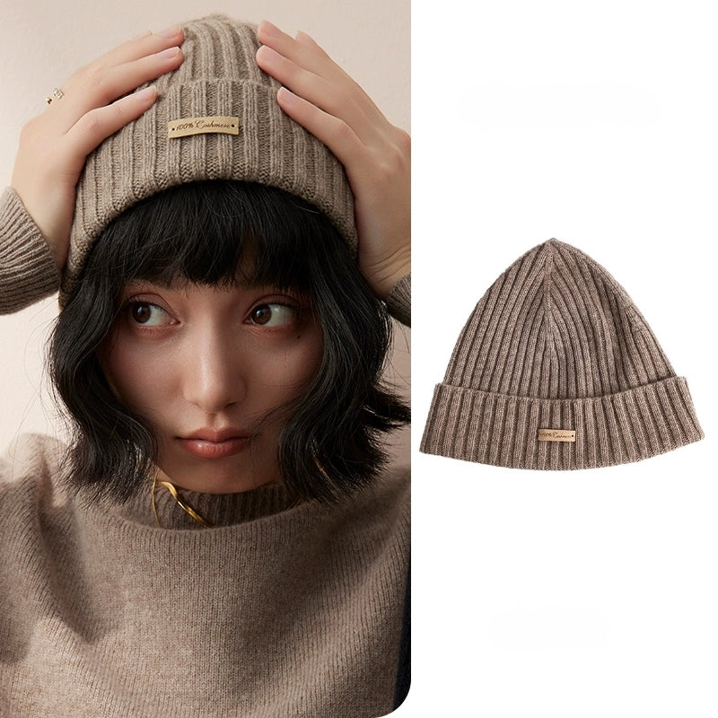 Unisex Cashmere Ribbed Beanie – Stylish & Versatile | Multiple Colors - OESLO