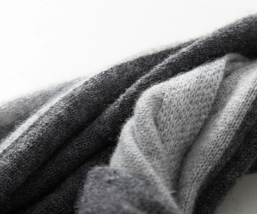 Colorblock Cashmere Scarf – Soft, Warm & Minimalist Style | Multiple Colors OESLO