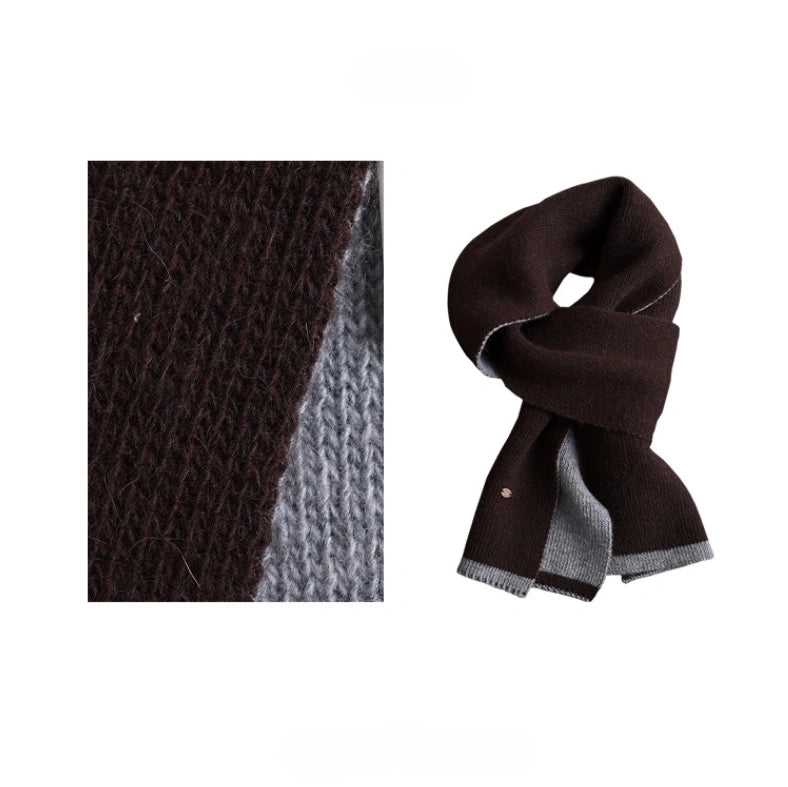 Modern Two-Tone Knitted Scarf for Women & Men | Multiple Colors - OESLO