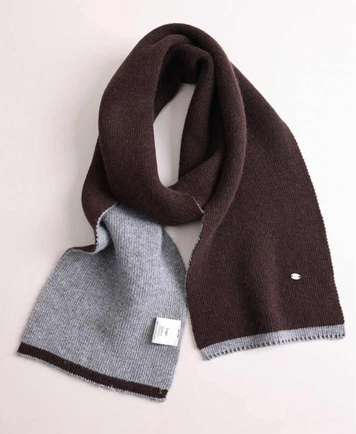 Modern Two-Tone Knitted Scarf for Women & Men | Multiple Colors - OESLO