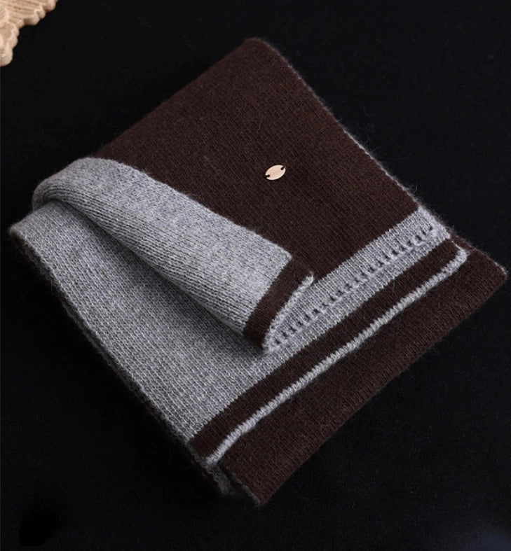 Modern Two-Tone Knitted Scarf for Women & Men | Multiple Colors - OESLO