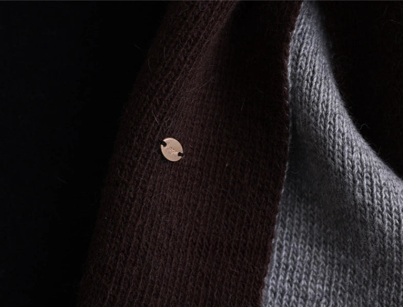 Modern Two-Tone Knitted Scarf for Women & Men | Multiple Colors - OESLO