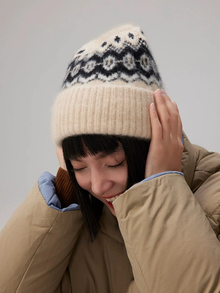 Cashmere Fair Isle Beanie – Vintage Nordic Elegance | Multiple Colors OESLO