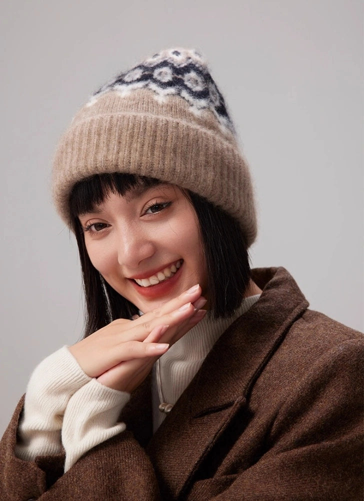 Cashmere Fair Isle Beanie – Vintage Nordic Elegance | Multiple Colors OESLO