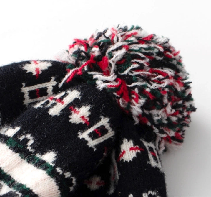 Fair Isle Wool Earflap Beanie – Vintage-Inspired Winter Knit Hat OESLO