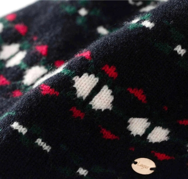 Fair Isle Wool Earflap Beanie – Vintage-Inspired Winter Knit Hat OESLO