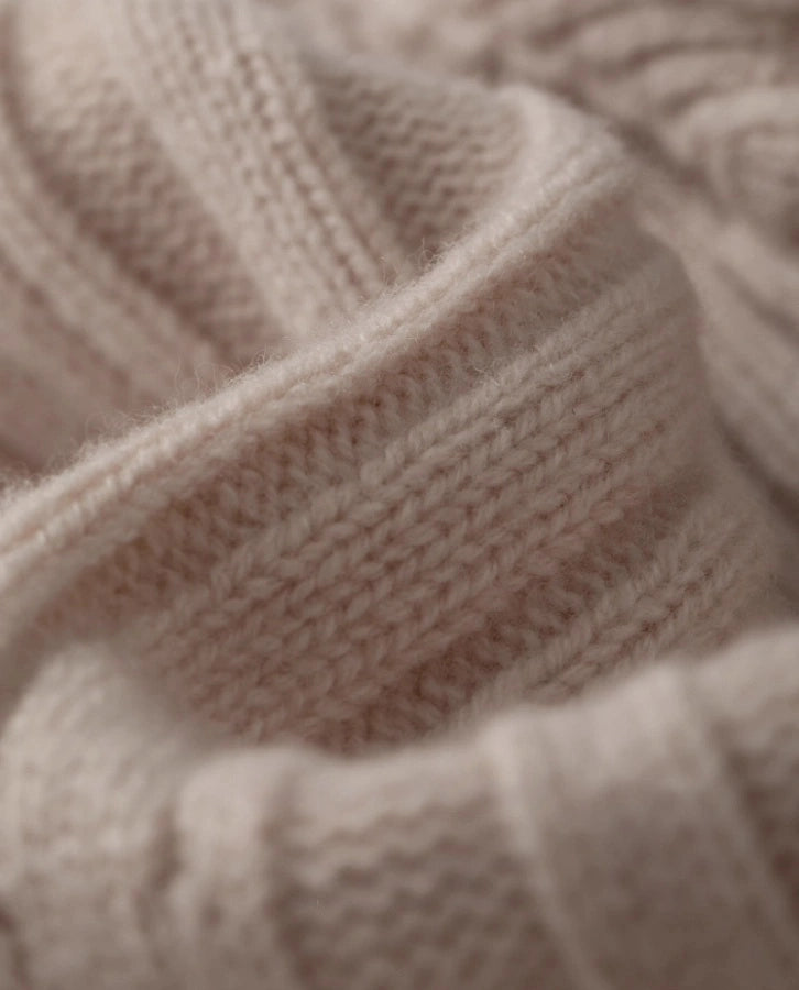 Wool Knit Hat — Elegant Striped Beret for Women | Multiple Colors