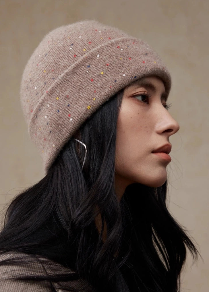 Multicolor Speckled Merino Wool Beanie | Multiple Colors - OESLO