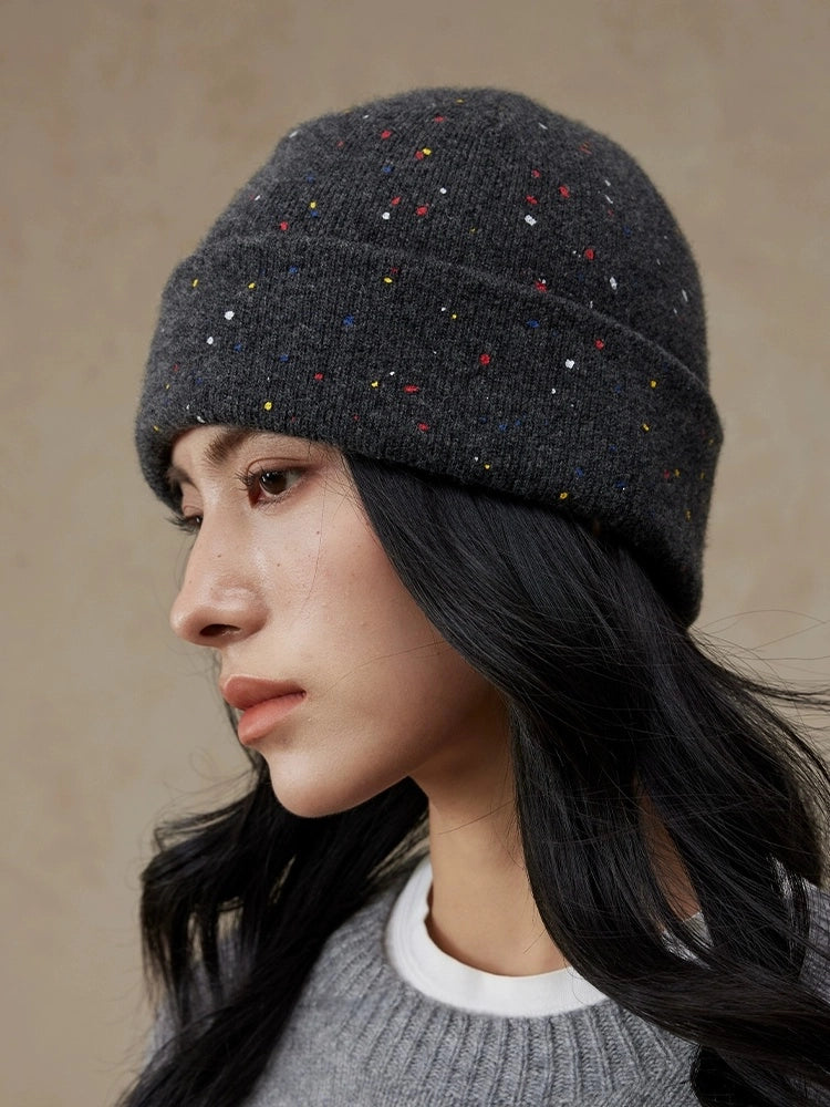 Multicolor Speckled Merino Wool Beanie | Multiple Colors - OESLO