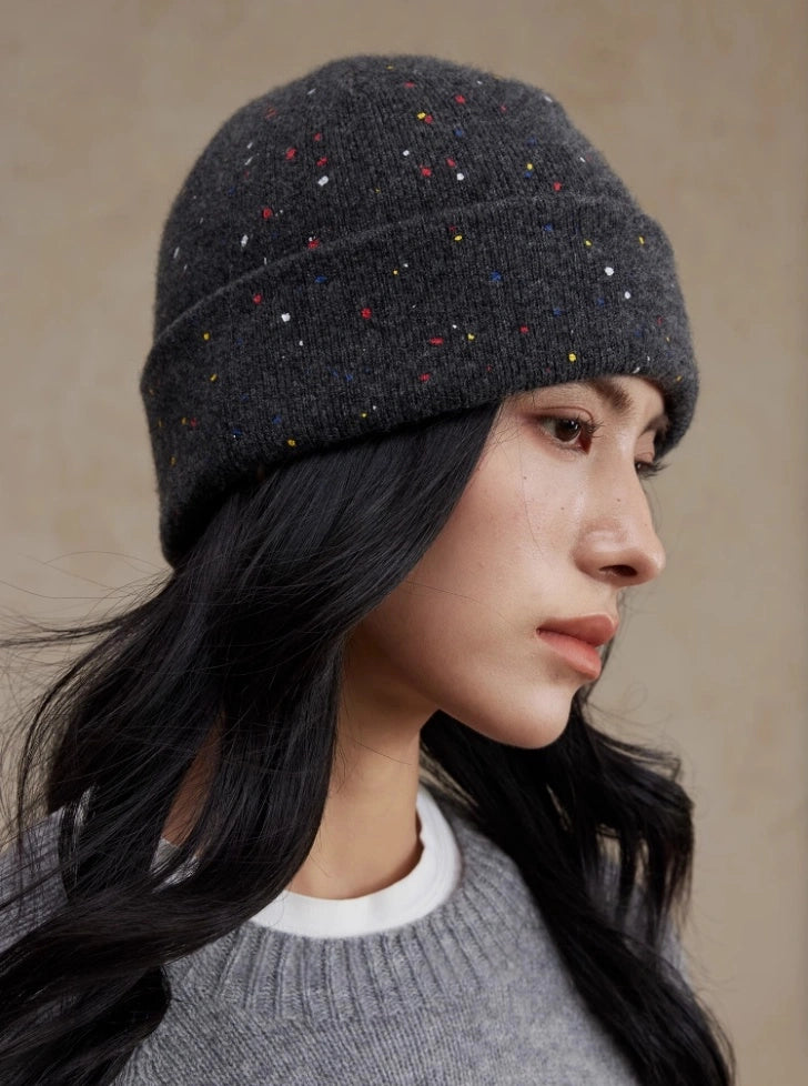 Multicolor Speckled Merino Wool Beanie | Multiple Colors - OESLO