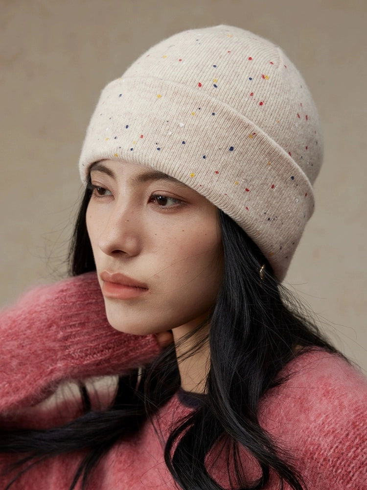 Multicolor Speckled Merino Wool Beanie | Multiple Colors - OESLO