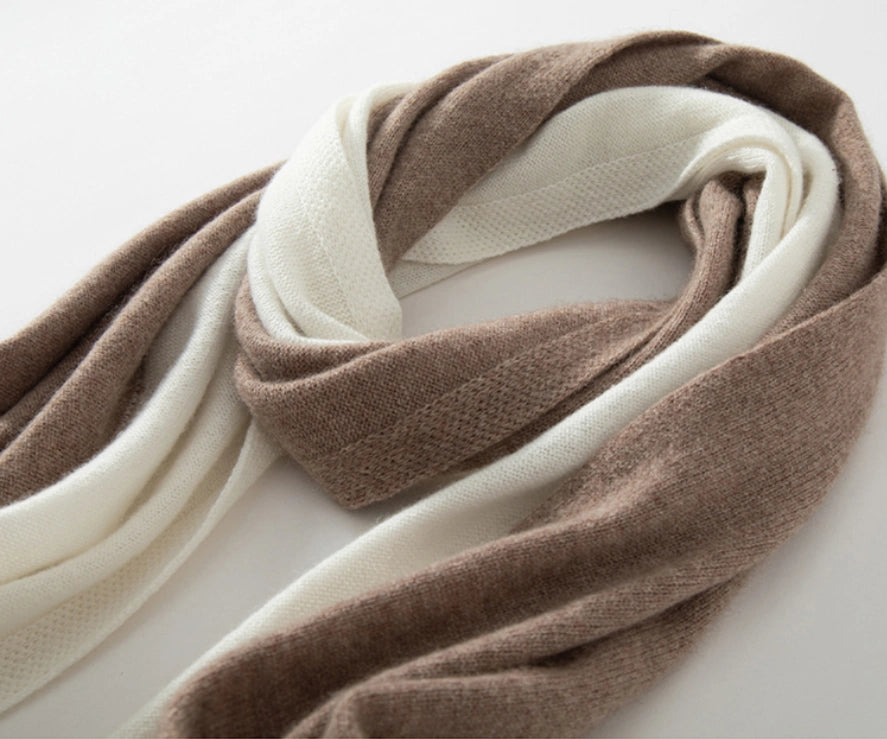 Colorblock Cashmere Scarf – Soft, Warm & Minimalist Style | Multiple Colors OESLO