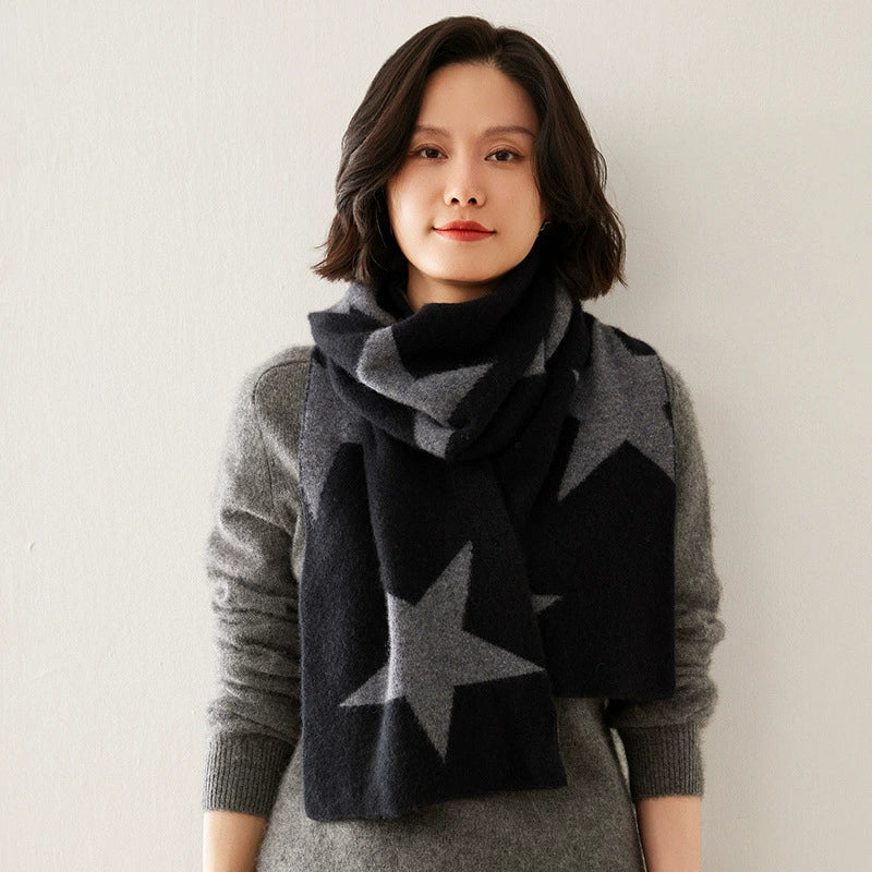 Cashmere Scarf for Women - Star Pattern | Multiple Colors OESLO