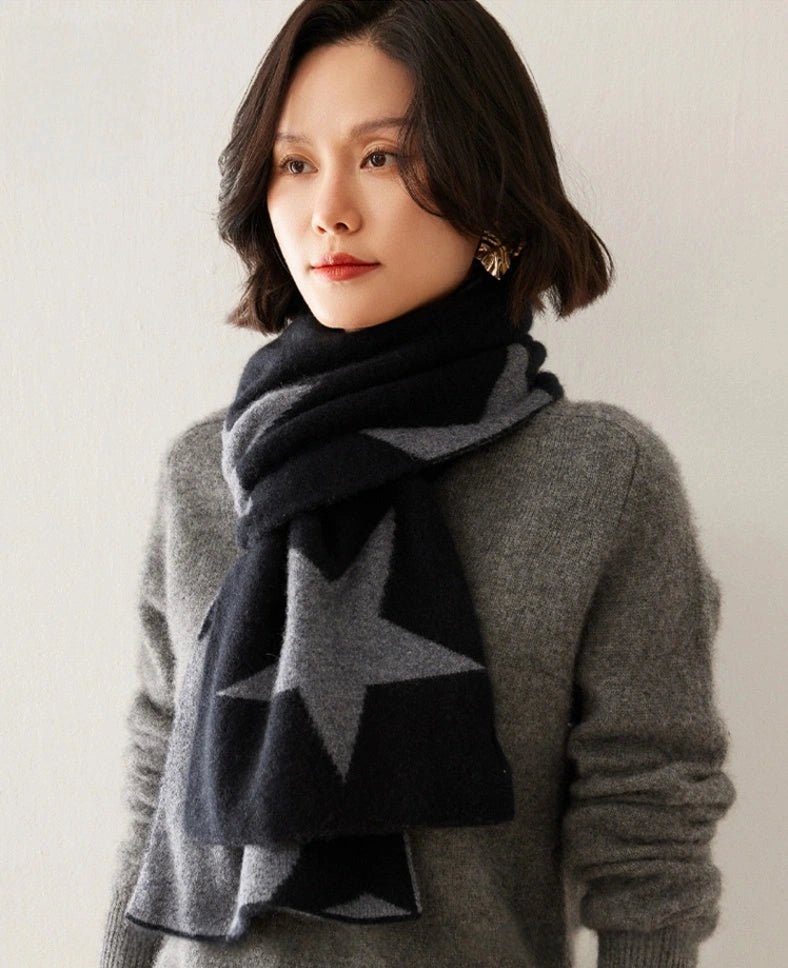 Cashmere Scarf for Women - Star Pattern | Multiple Colors OESLO