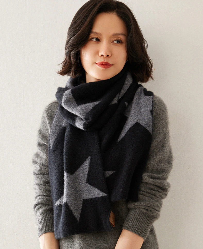 Cashmere Scarf for Women - Star Pattern | Multiple Colors OESLO