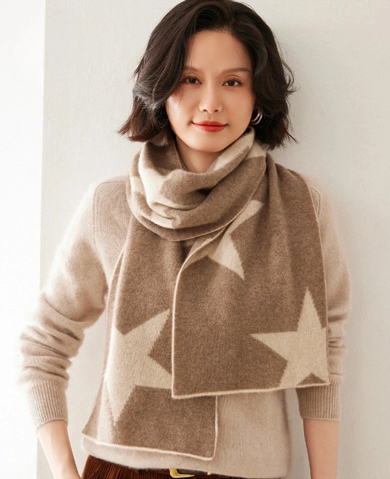 Cashmere Scarf for Women - Star Pattern | Multiple Colors OESLO