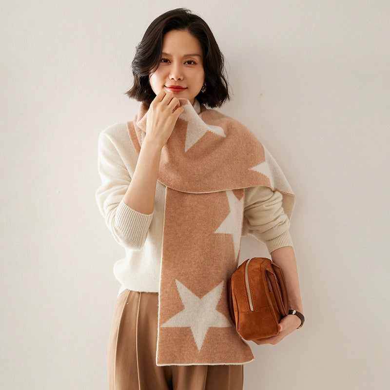 Cashmere Scarf for Women - Star Pattern | Multiple Colors OESLO