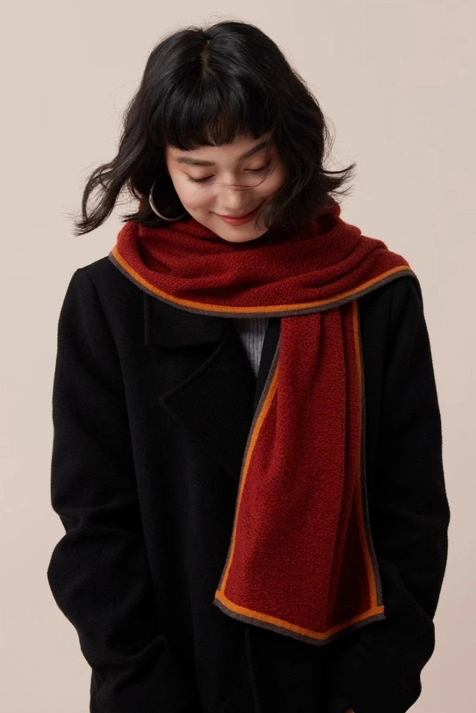 Soft Cashmere Scarf – Contrast Edge Design | Multiple Colors OESLO