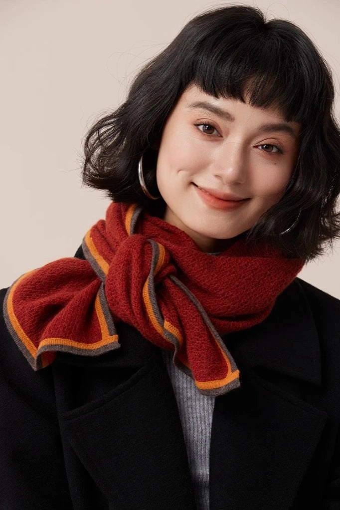 Soft Cashmere Scarf – Contrast Edge Design | Multiple Colors OESLO