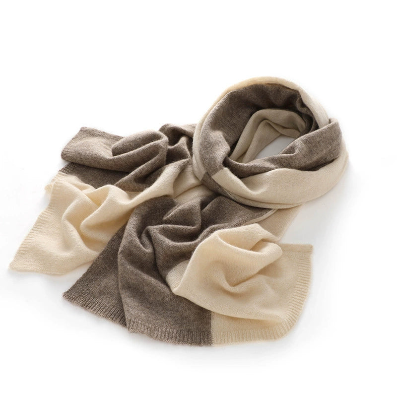 Colorblock Cashmere Scarf – Soft, Warm & Minimalist Style | Multiple Colors OESLO