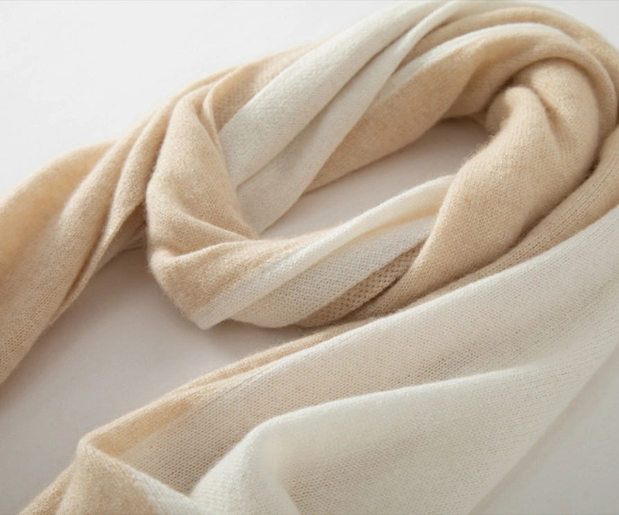 Colorblock Cashmere Scarf – Soft, Warm & Minimalist Style | Multiple Colors OESLO