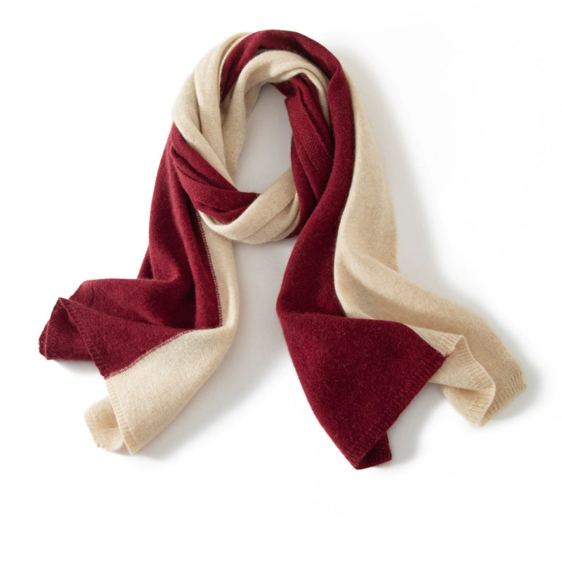 Colorblock Cashmere Scarf – Soft, Warm & Minimalist Style | Multiple Colors OESLO