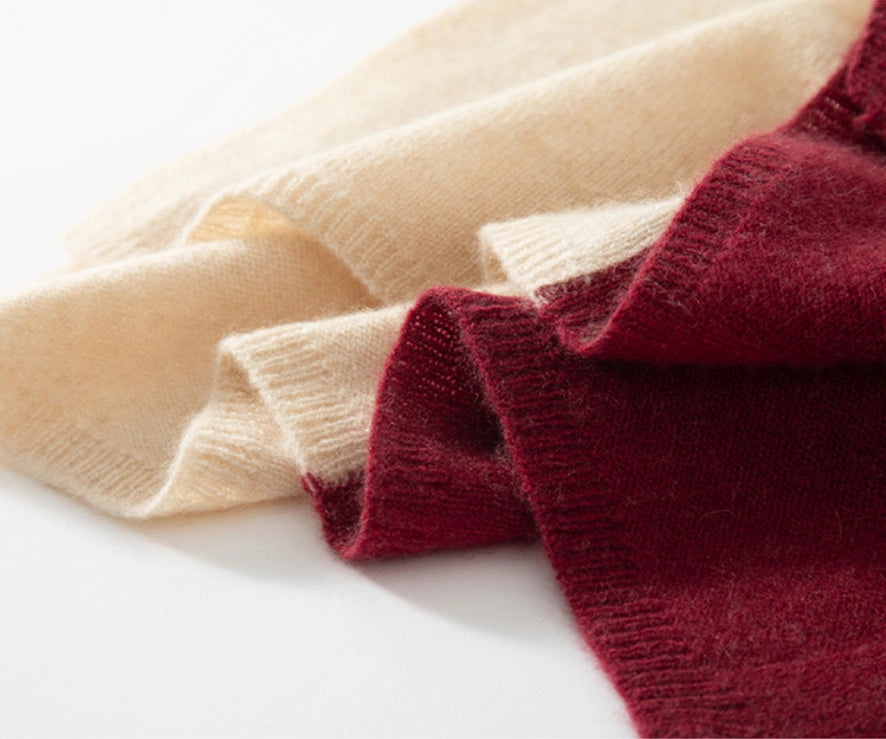 Colorblock Cashmere Scarf – Soft, Warm & Minimalist Style | Multiple Colors OESLO