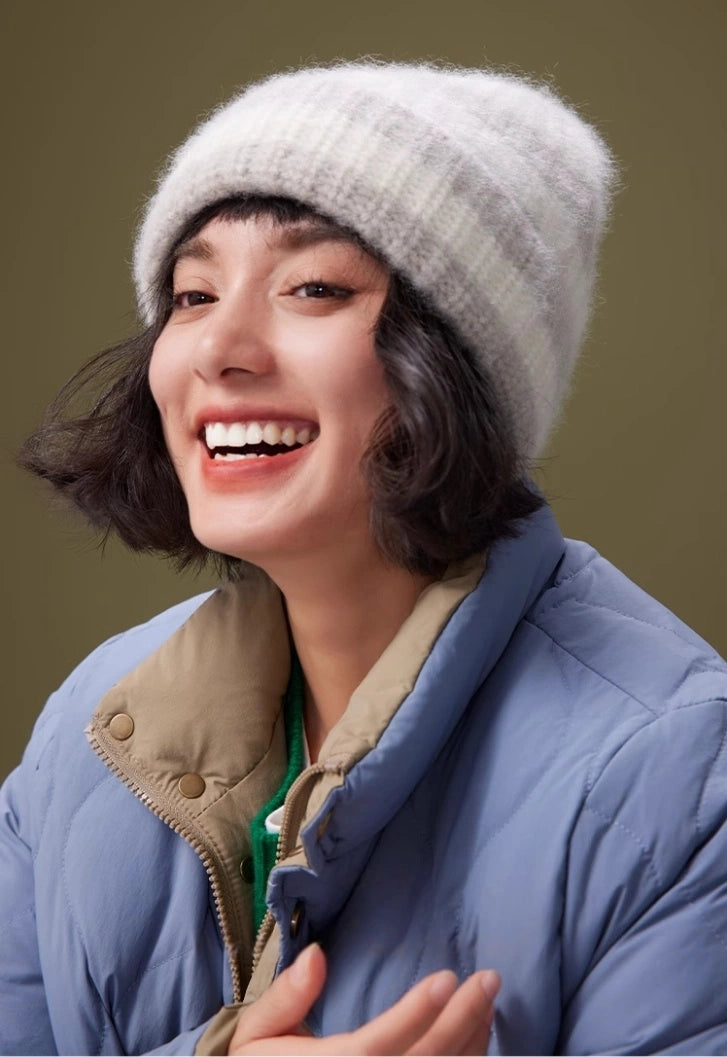 Unisex Striped Cashmere Knit Beanie Hat for Winter | Multiple Colors - OESLO