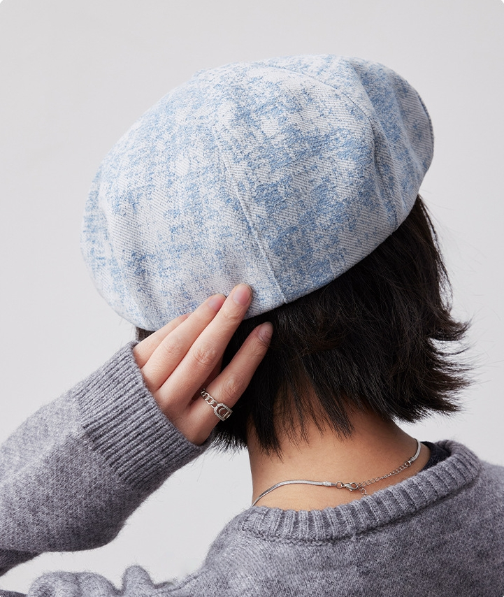 Vintage Cotton Beret Hat – Soft Stylish Beret Cap - OESLO