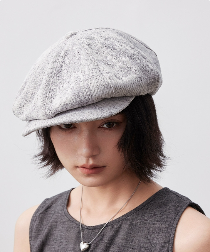 Vintage Cotton Beret Hat – Soft Stylish Beret Cap - OESLO
