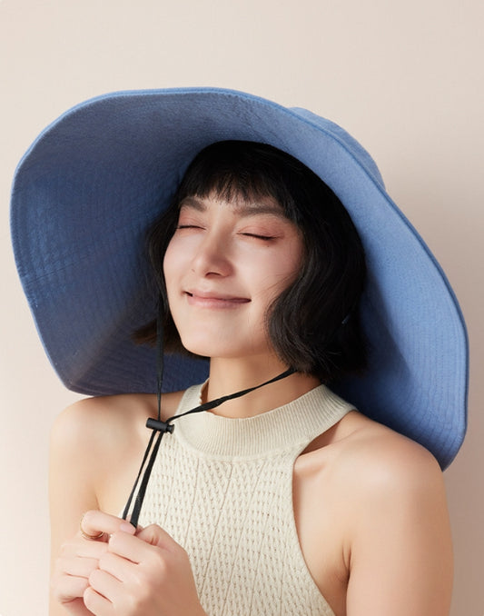 Wide Brim Sun Hat for Women – UV Protection Sun Visor Hat - AOA Fashion Accessories
