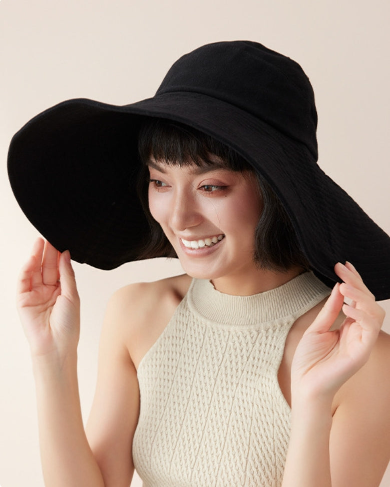 Wide Brim Sun Hat for Women – UV Protection Sun Visor Hat - AOA Fashion Accessories