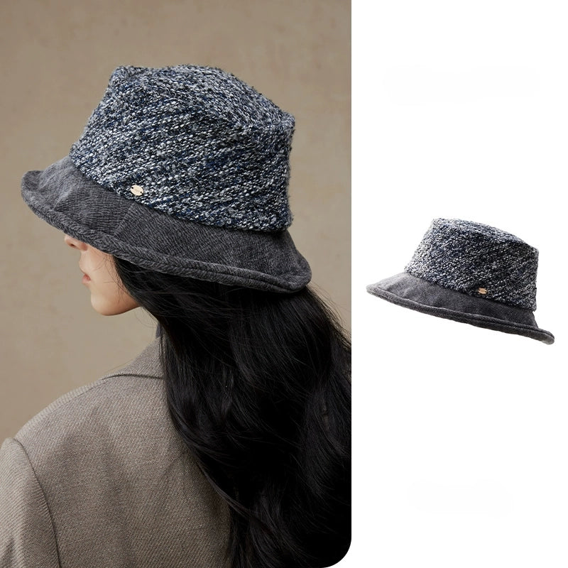 Tweed Winter Bucket Hat – Unisex Vintage Style OESLO