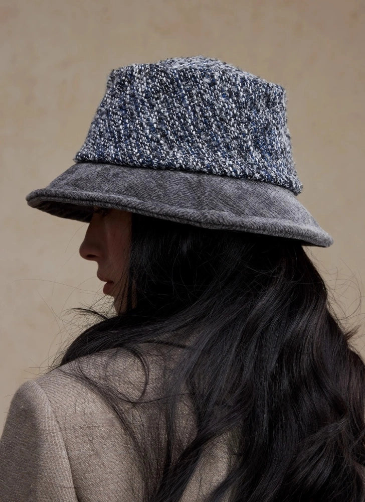 Tweed Winter Bucket Hat – Unisex Vintage Style OESLO