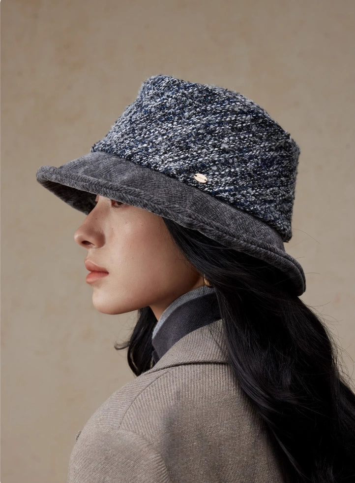 Tweed Winter Bucket Hat – Unisex Vintage Style OESLO