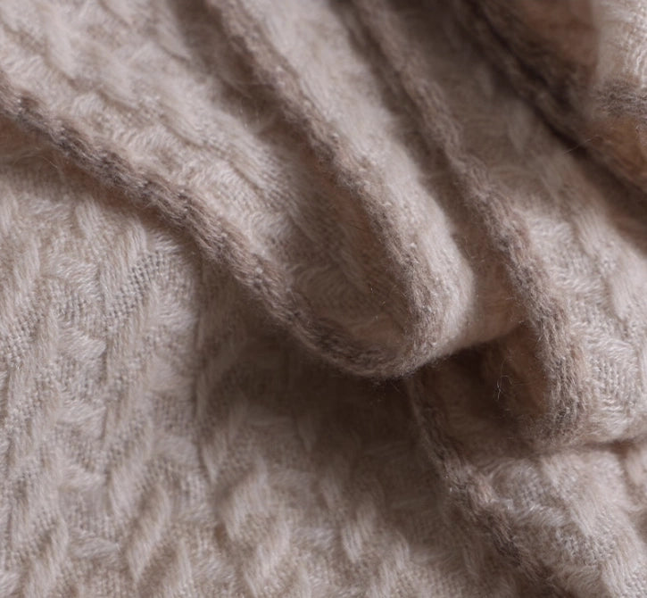 Cashmere Scarf – Classic Embossed Houndstooth Elegance | Multiple Colors