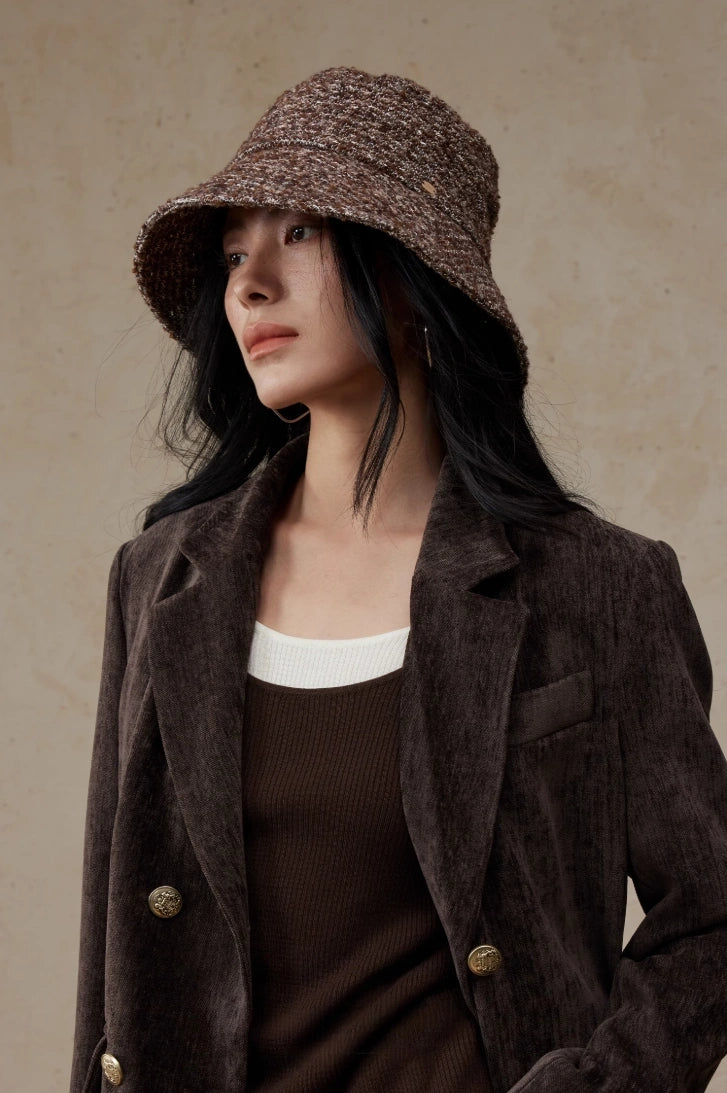 Wool Blend Tweed Bucket Hat – Classic & Cozy | Multiple Colors OESLO