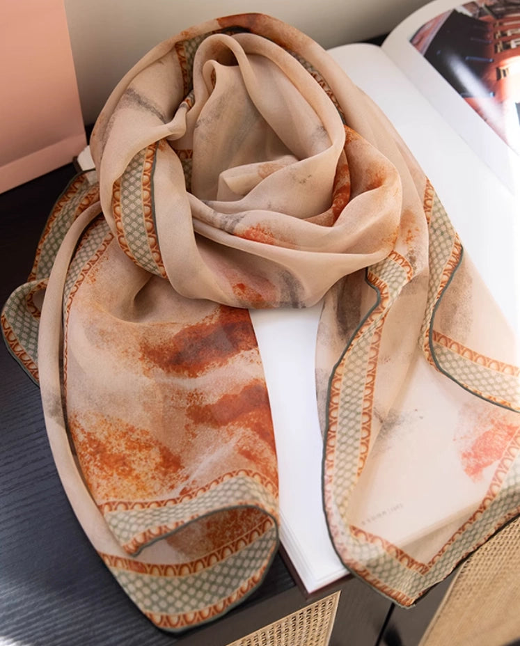 Silk Square Scarf - Xiangyunsha Plant-Dyed - OESLO