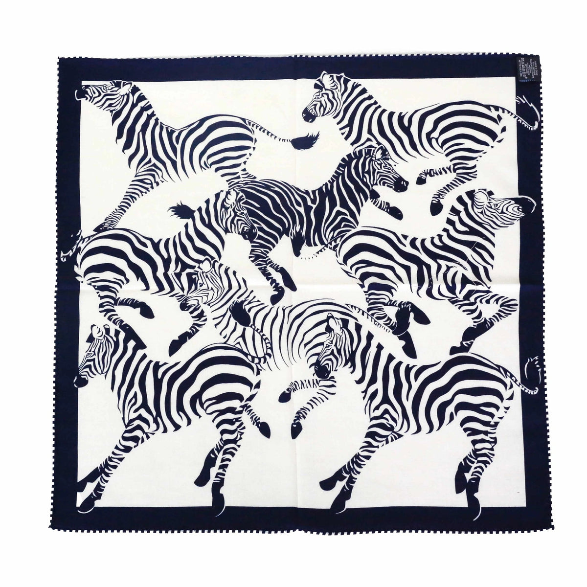 Silk Wool Square Scarf - Double-Sided Reversible | Zebra Print - OESLO