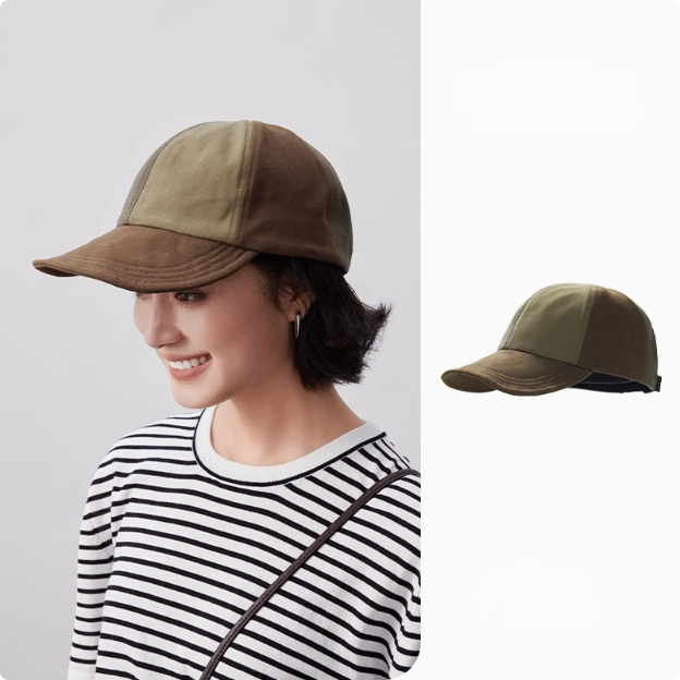 Colorblock Cotton Baseball Cap - OESLO