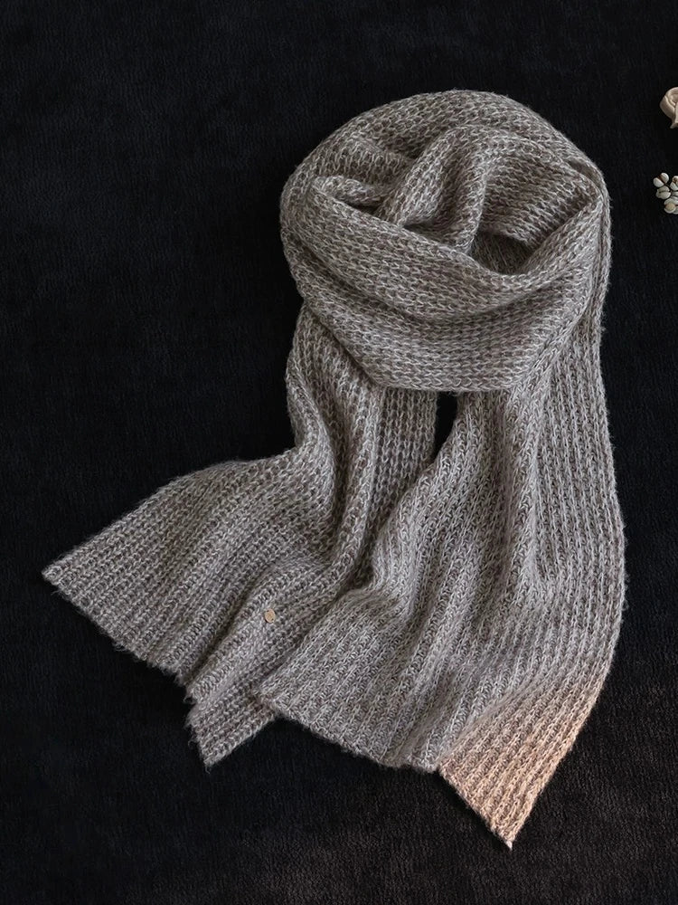 Minimalist Knit Winter Scarf for Women | Soft Wool Blend, Multiple Colors - OESLO