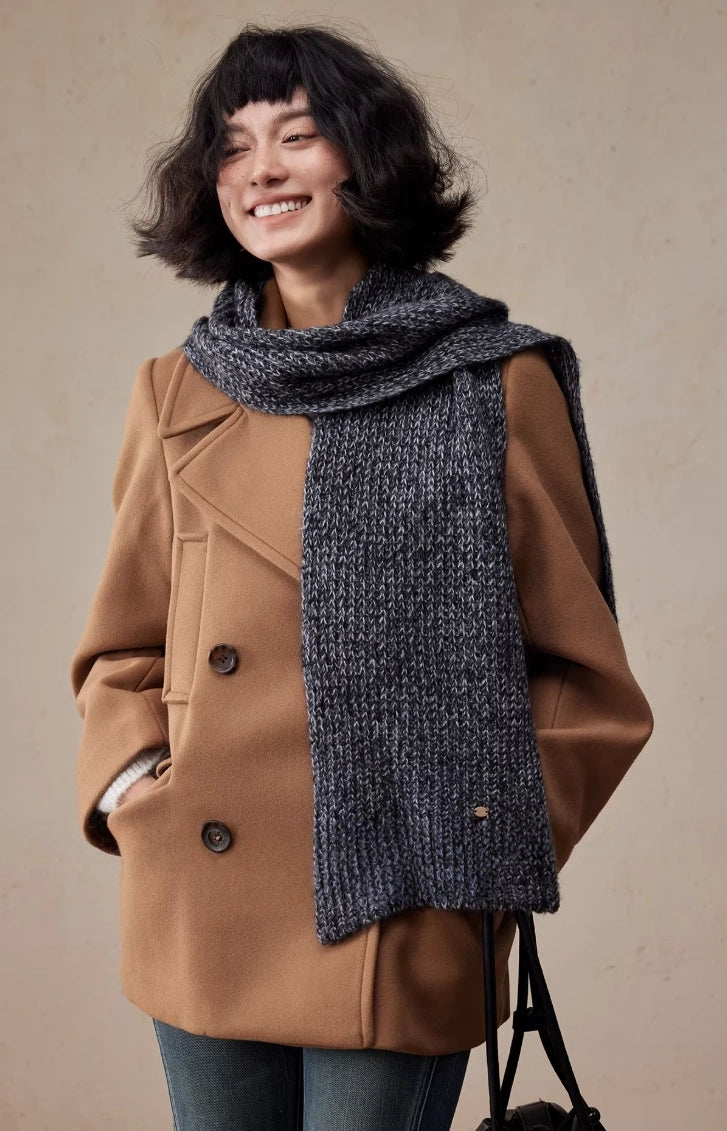 Minimalist Knit Winter Scarf for Women | Soft Wool Blend, Multiple Colors - OESLO