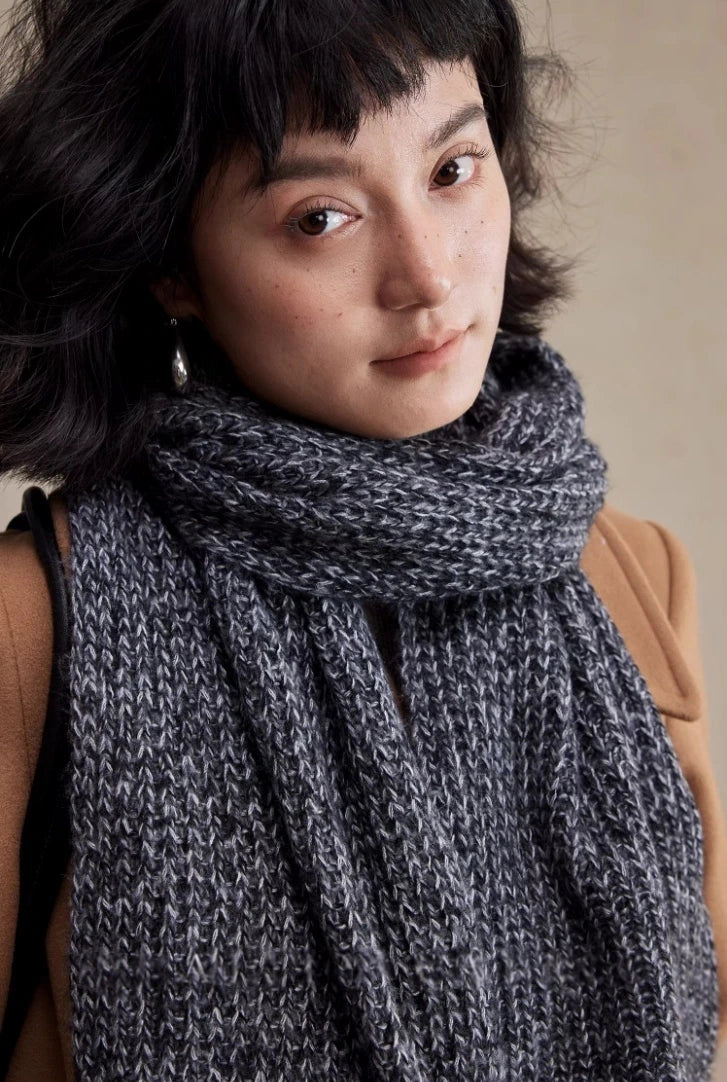 Minimalist Knit Winter Scarf for Women | Soft Wool Blend, Multiple Colors