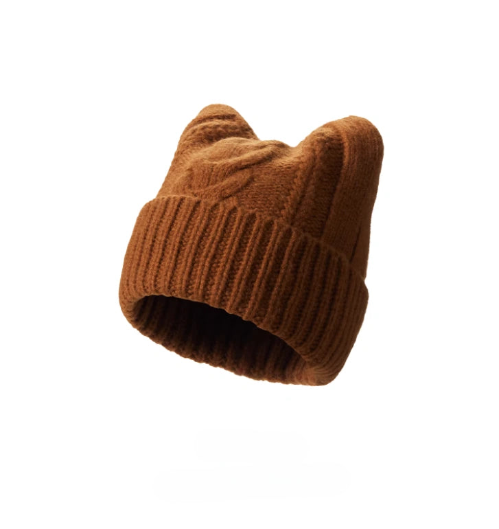 Cat Ear Knit Beanie Hat for Winter | Multiple Colors - OESLO