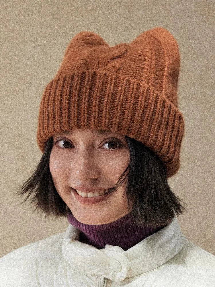 Cat Ear Knit Beanie Hat for Winter | Multiple Colors - OESLO