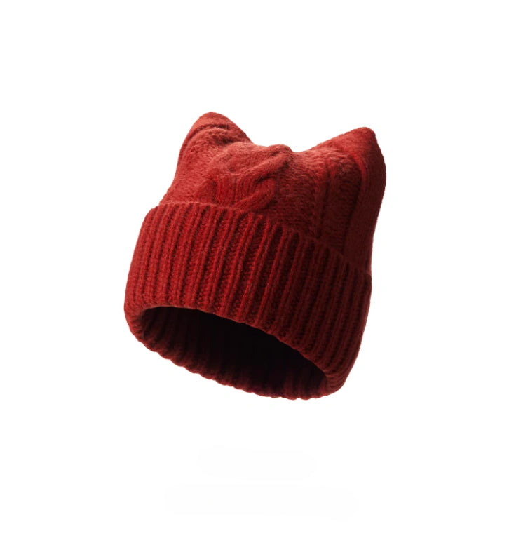 Cat Ear Knit Beanie Hat for Winter | Multiple Colors - OESLO