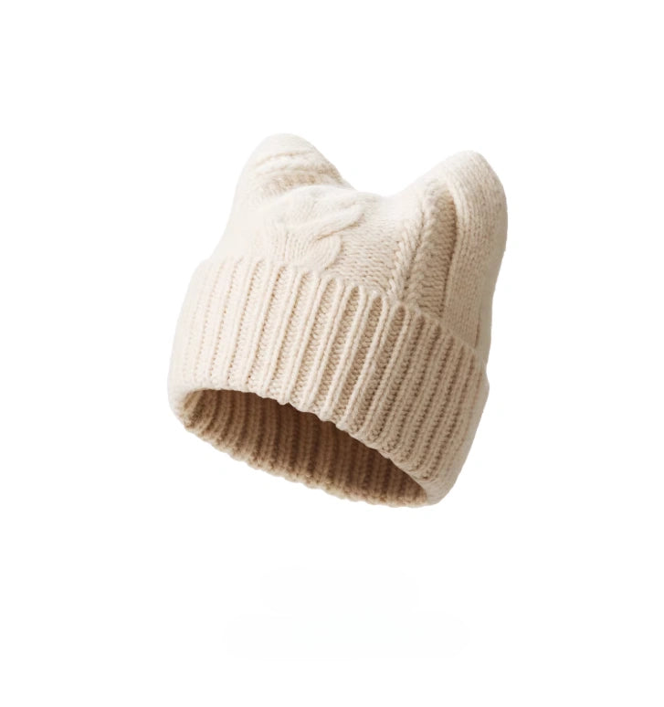 Cat Ear Knit Beanie Hat for Winter | Multiple Colors - OESLO