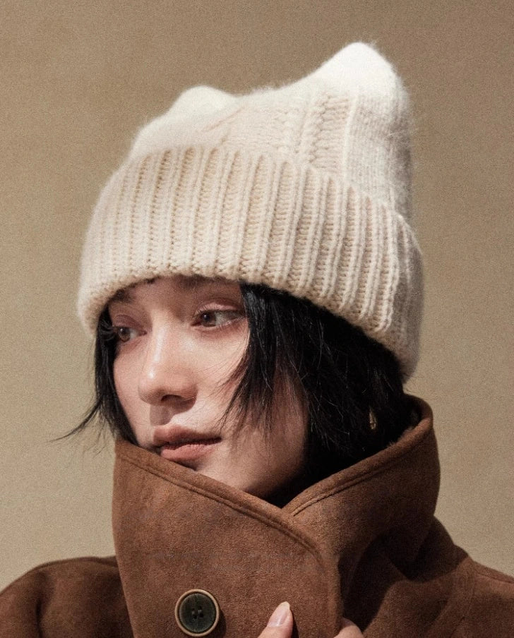 Cat Ear Knit Beanie Hat for Winter | Multiple Colors - OESLO